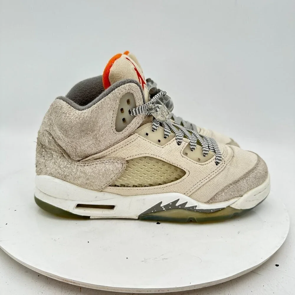 Nike Air Jordan 5 Retro Youth Size 4Y Women 5.5 FD9220-180 Light Brown Shoes
